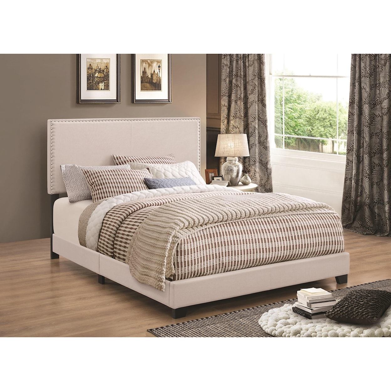 Coaster Upholstered Beds King Bed