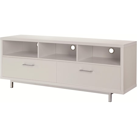 Low TV Console w/ Metal Base