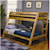 Coaster Wrangle Hill Twin Over Full Bunk Bed with Built-In Ladder
