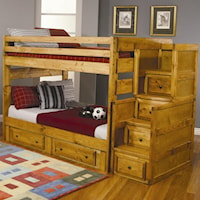 Full Over Full Bunk Bed with Under-Bed Storage