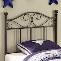 Transitional Twin Metal Headboard