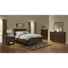 Archbold Furniture Alder Heritage - Brown Mahogany Queen Bedroom Group