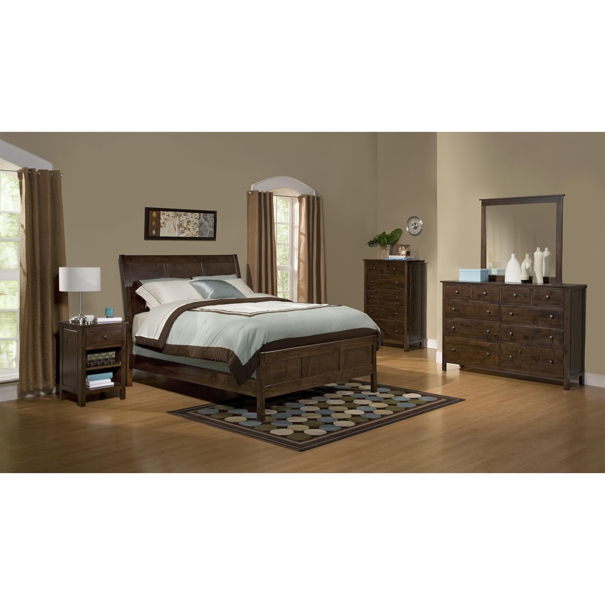 Archbold Furniture Elevated Storage Bed Queen Bedroom Group