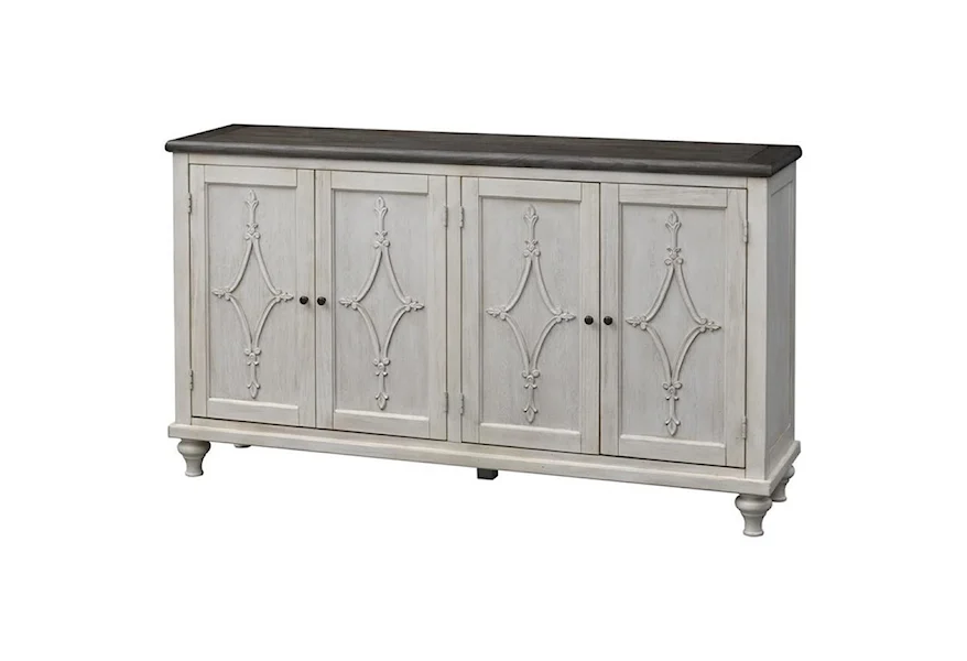 St. Claire Four Door Media Credenza by Coast2Coast Home at Darvin Furniture
