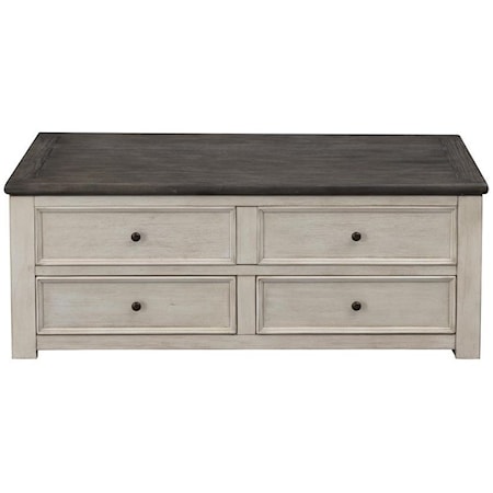 Two Drawer Lift Top Cocktail Tabl