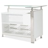 Michael Amini State St. Bar with Glass Top