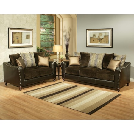 2 Piece Loveseat and Sofa Set