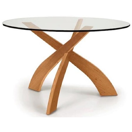 Entwine 48" Round Table in Cherry