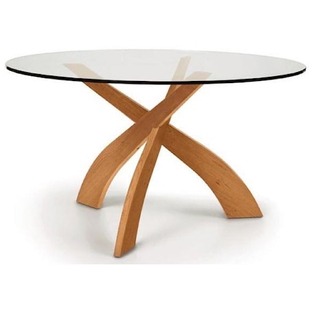 Entwine 54" Round Table in Cherry