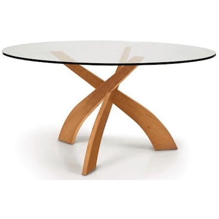 Entwine 60" Round Table in Cherry