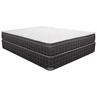 Twin 8 1/2" Innerspring Euro Top Mattress and 9" Wood Foundation