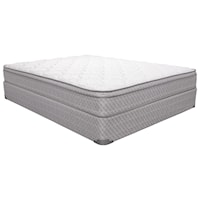 King 9 1/2" Euro Top Innerspring Mattress and 9" Wood Foundation