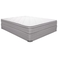 Queen 9 1/2" Euro Top Innerspring Mattress and 9" Wood Foundation