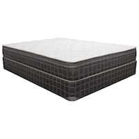 Twin 9.5" Euro Top Mattress and 9" Wood Foundation