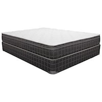 King Euro Top Innerspring Mattress and 7" Tan Foundation