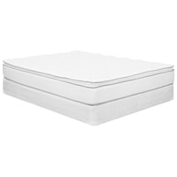 Full Euro Top Innerspring Mattress and 9" Wood Foundation