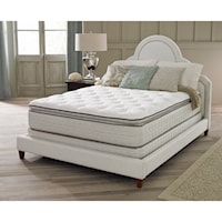 Queen 14" Plush Euro Top Mattress and 9" Wood Foundation
