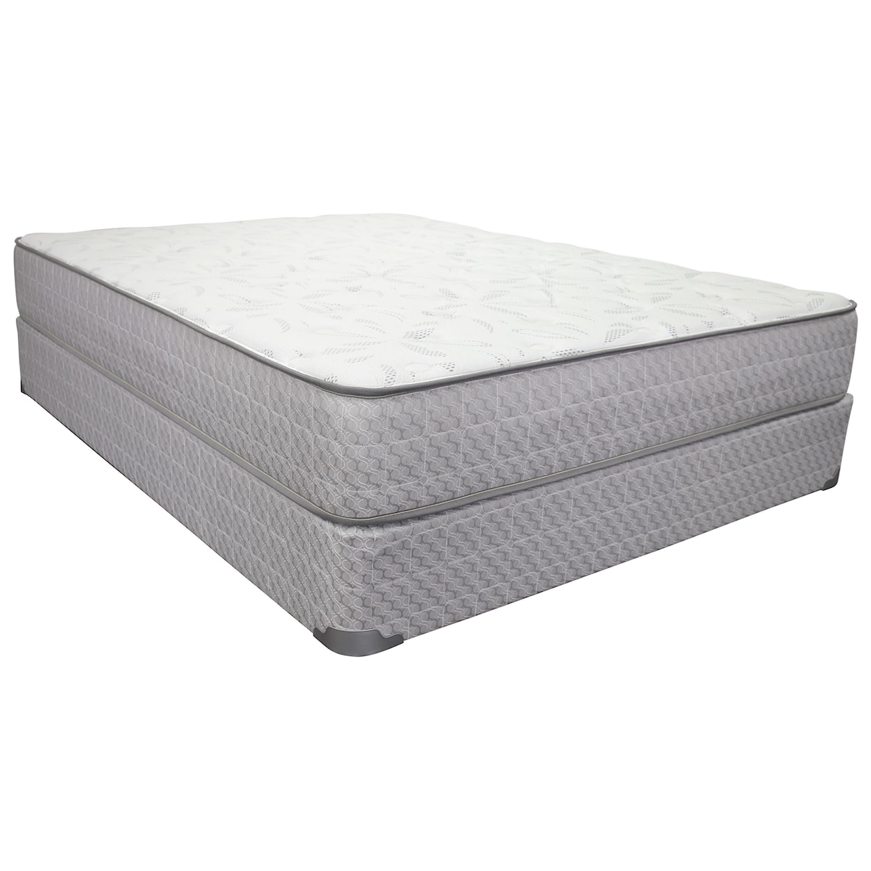 Corsicana 1505 Owendale Plush King 10 1/2" Plush Innerspring Mattress Set