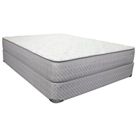 King 10 1/2" Plush Innerspring Mattress and 9" Wood Foundation