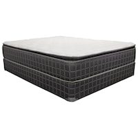 Twin 10.5" Pillow Top Mattress and 9" Wood Foundation