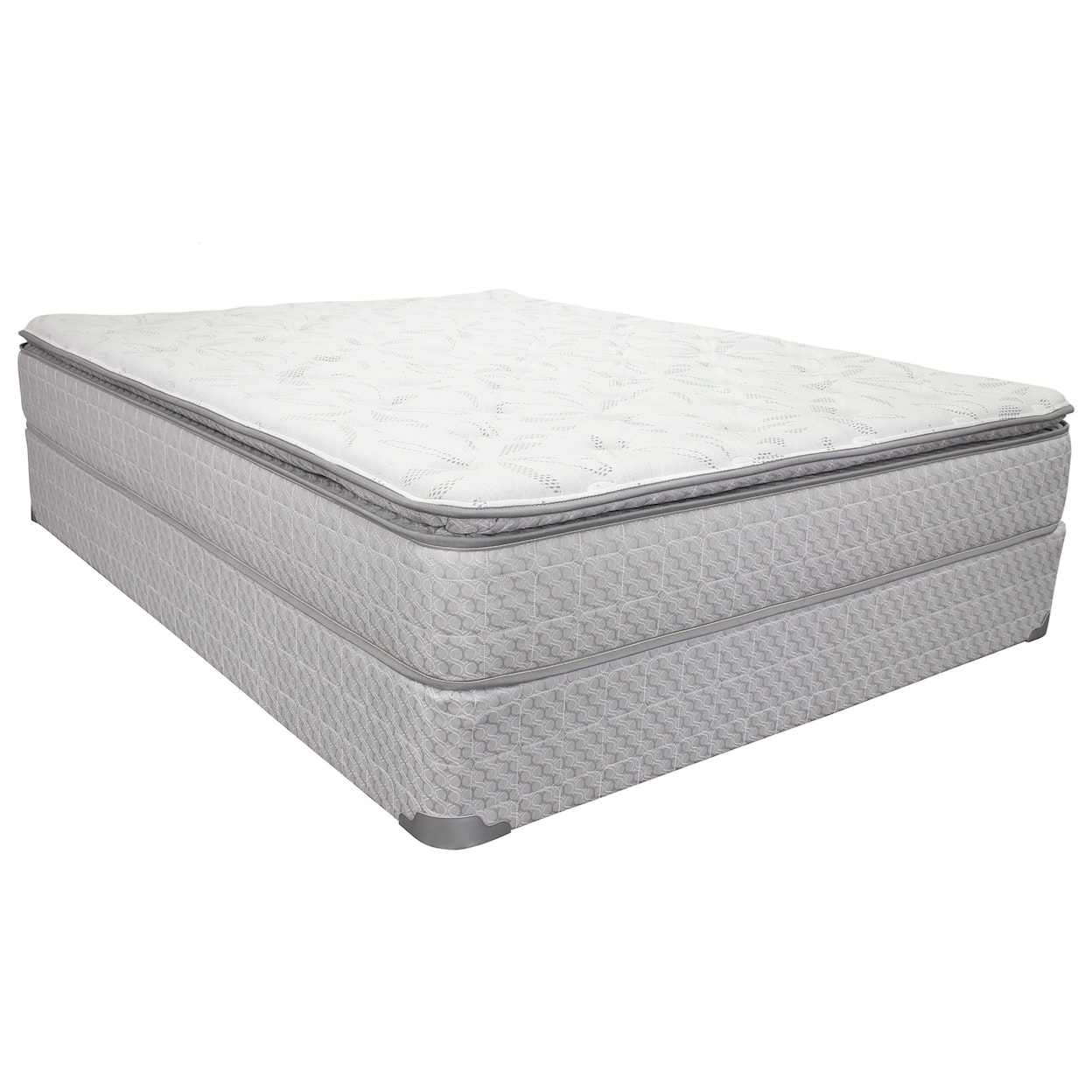 Corsicana 1510 Owendale Pillow Top Queen 10 1/2" Pillow Top Mattress Set