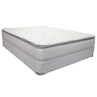 Full 10 1/2" Pillow Top Innerspring Mattress and 9" Wood Foundation