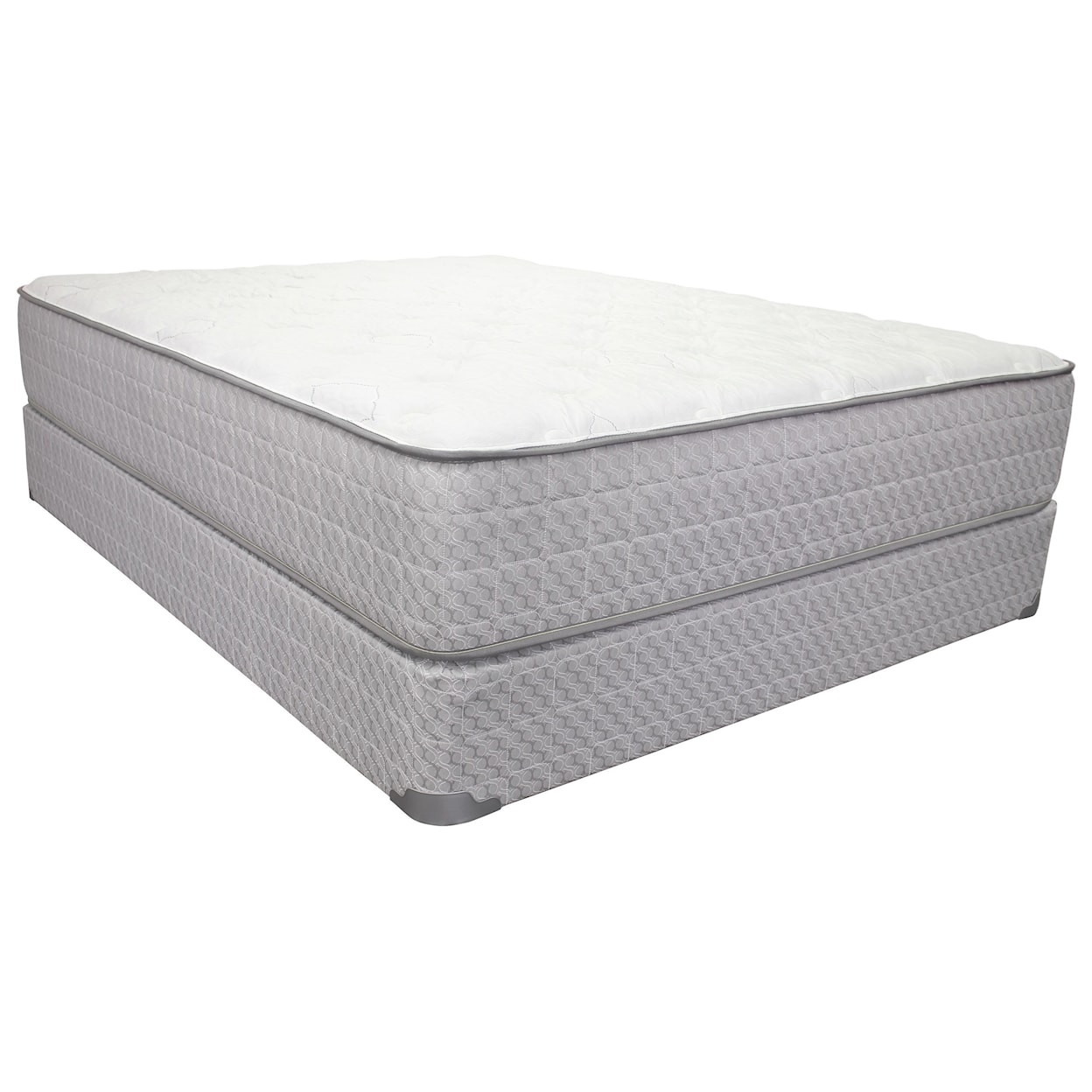 Corsicana 1705 Chanille Plush King 11 1/2" Plush Mattress Set