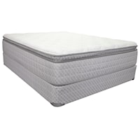 Full 14" Pillow Top Pocketed Coil Mattress and 9" Wood Foundation