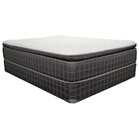 King 14" Pillow Top Mattress and 9" Wood Foundation