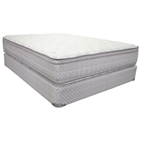 Queen 12" Two Sided Euro Top Mattress and 9" Wood Foundation