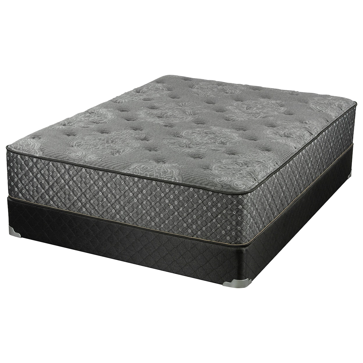 Corsicana 85420 Sand Hollow Plush King Pocketed Coil Mattress Set