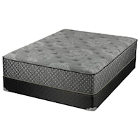 Queen Plush Pocketed Coil Mattress and Wood Foundation