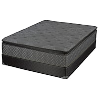 Twin Pocketed Coil Mattress, Plush Pillow Top and Wood Foundation