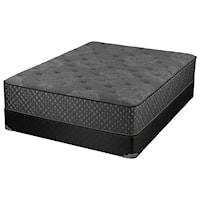 Cal King Pocketed Coil Mattress, Plush and Wood Foundation