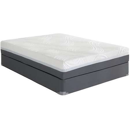 King 10" Gel Memory Foam Mattress Set