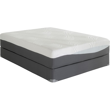 King 12" Plush Gel Memory Foam Mattress Set