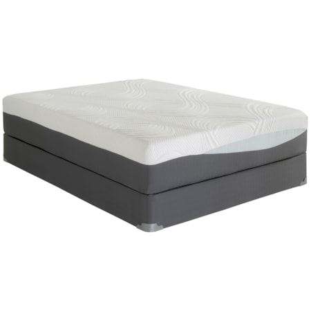 Queen 12" Plush Gel Memory Foam Mattress Set