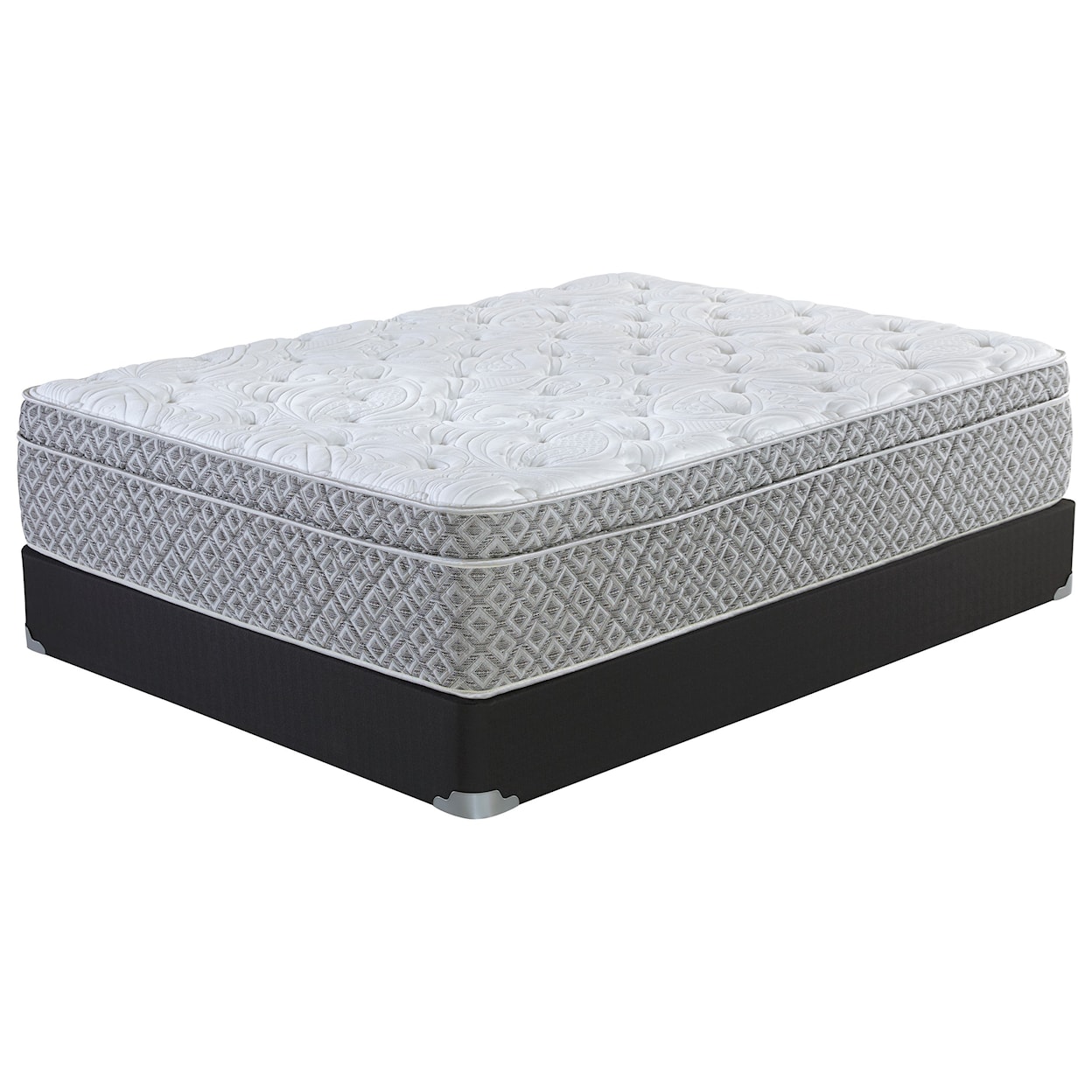 Corsicana Adleigh Euro Top Cal King Euro Top Pocketed Coil Mattress Set