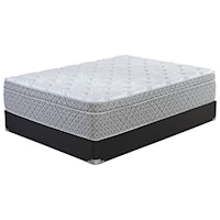 Twin Euro Top Pocketed Coil Mattress and Wood Foundation