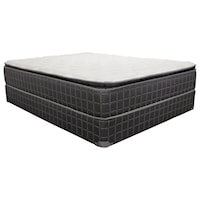 Full Pillow Top Innerspring Mattress and Steel Foundation