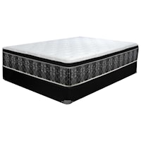 Twin Euro Top Mattress and Wood Foundation
