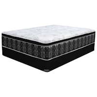 Full Euro Top Mattress and Wood Foundation