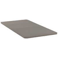Queen 2" Coal Fabric Covered Bunkie Board