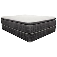 Twin Pillow Top Pocketed Coil Mattress and Steel Foundation