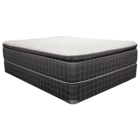 Queen Pillow Top Pocketed Coil Low Pro Set