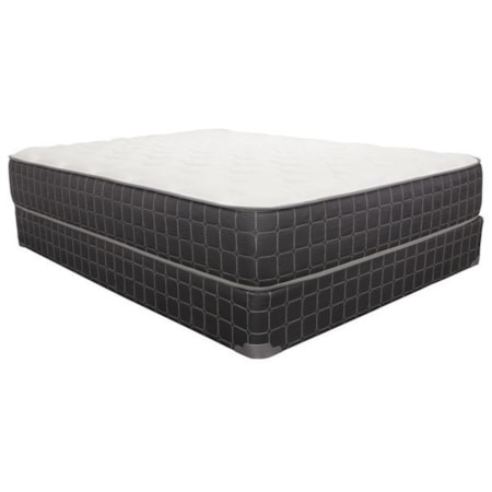 Queen Plush Pocketed Coil Mattress Set