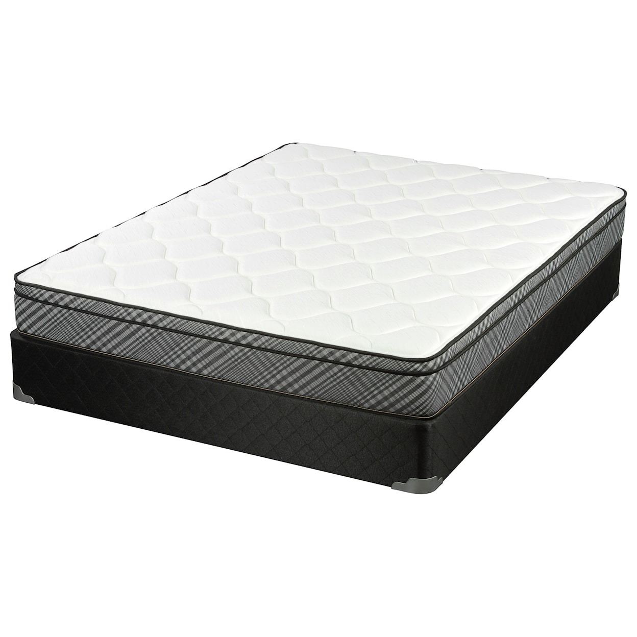 Corsicana Elegant Euro Top King Euro Top Innerspring Mattress Set