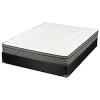 King Euro Top Innerspring Mattress and 7" Tan Foundation