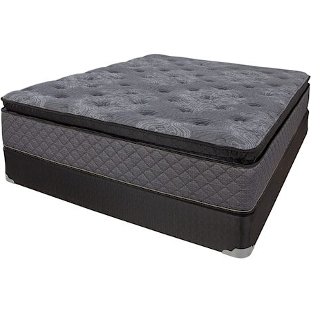 Queen Plush Pillow Top Low Profile Set