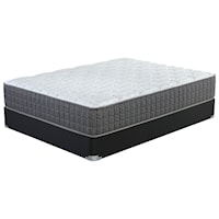 Twin Extra Long Firm Pocketed Coil Mattress and Wood Foundation